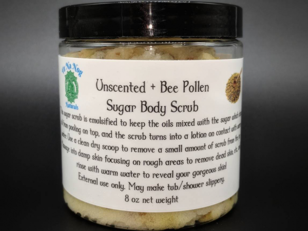 Unscented + Bee Pollen 8 oz Front View